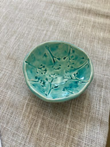 hand built jewelry dish | love, nina art | ceramics by nina herndon 