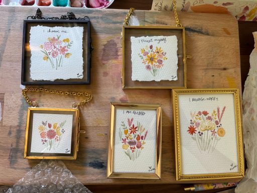 tiny truth bouquet | love, nina art | tiny watercolor by nina herndon 