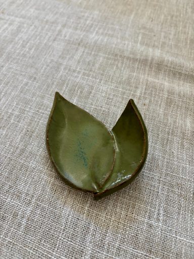 hand built tea bag and spoon rest | love, nina art | ceramics by nina herndon 