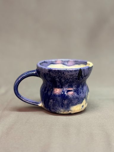 wheel thrown mug with glaze | love, nina art | ceramics by nina herndon 