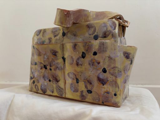 "mommy issues" terracotta with glaze | love, nina art | ceramics by nina herndon 