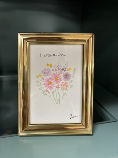 tiny truth bouquet | love, nina art | tiny watercolor by nina herndon 
