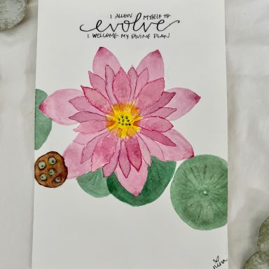 i am allowed to evolve| love, nina art | watercolor by nina herndon 