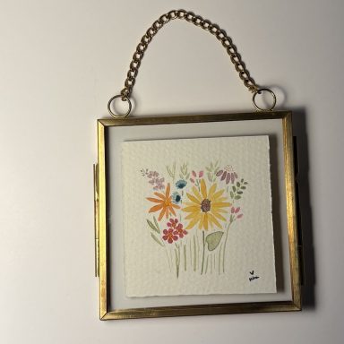 tiny bouquet | love, nina art | tiny watercolor by nina herndon 